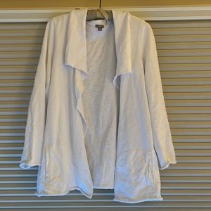 J Jill french terry loose fit cardigan